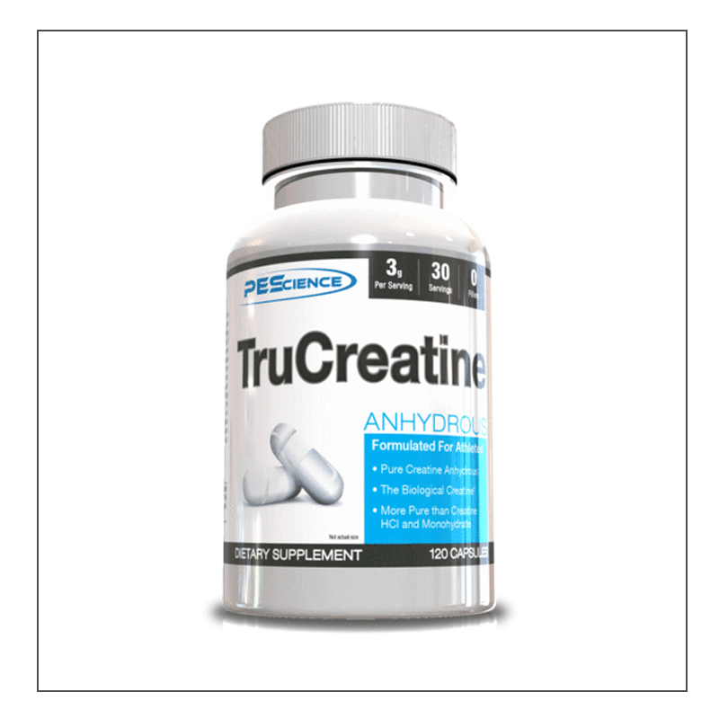PES Tru Creatine Capsules, 120ct size