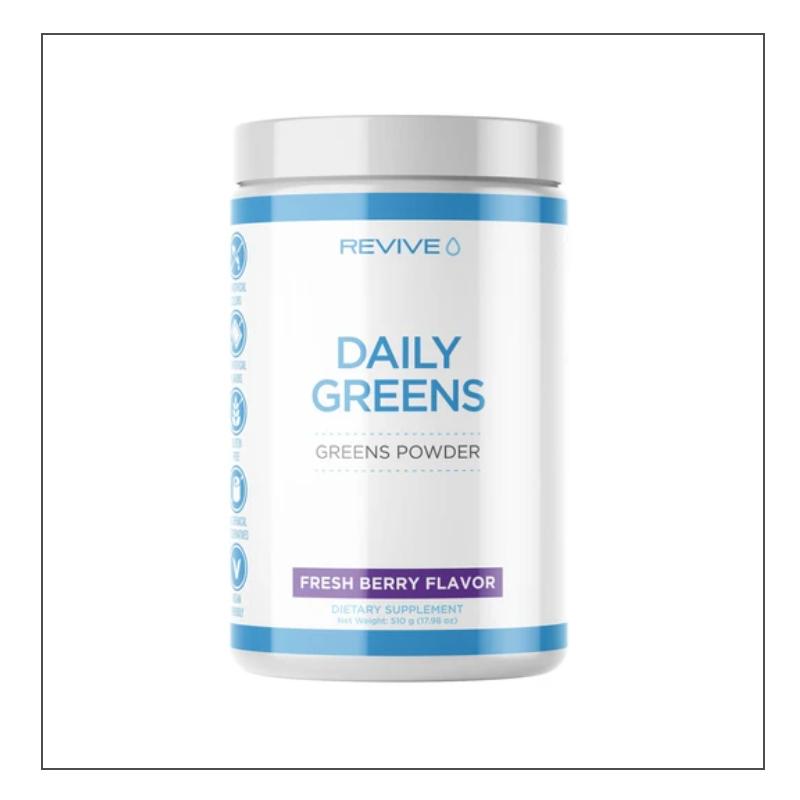Revive Daily Greens Powder supplement, Berry flavor